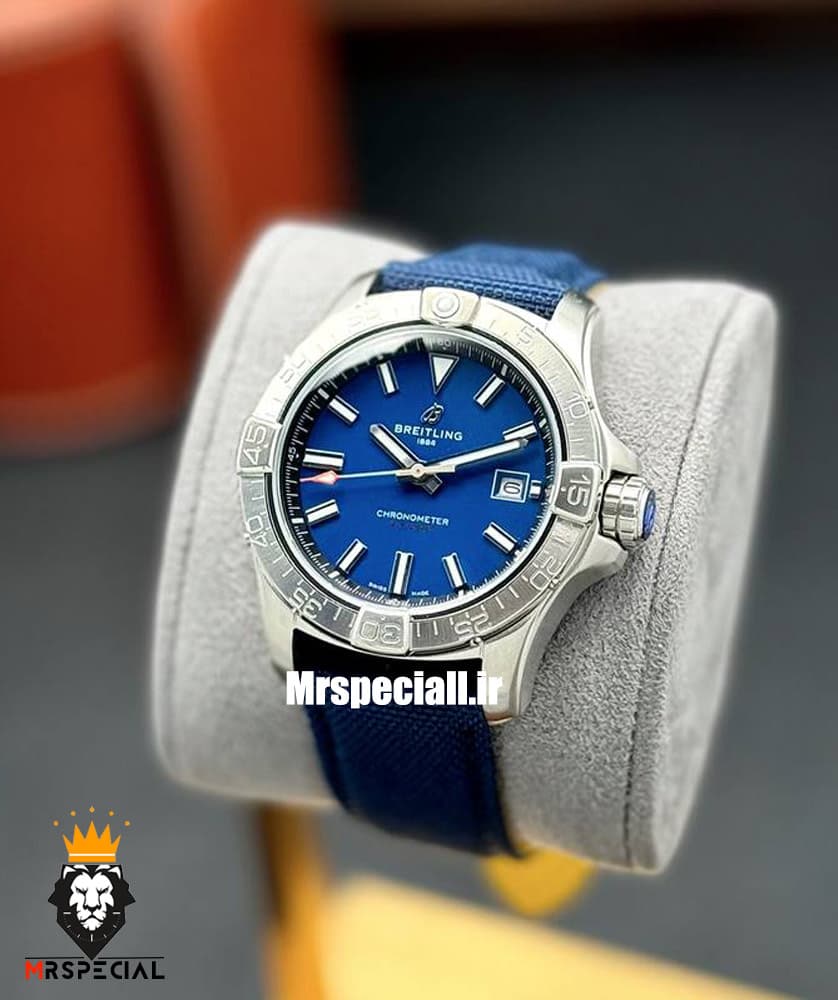 ساعت برایتلینگ مردانه اتوماتیک بند برزنتی ابی صفحه ابی Breitling Avenger 021258 — تصویر ۶
