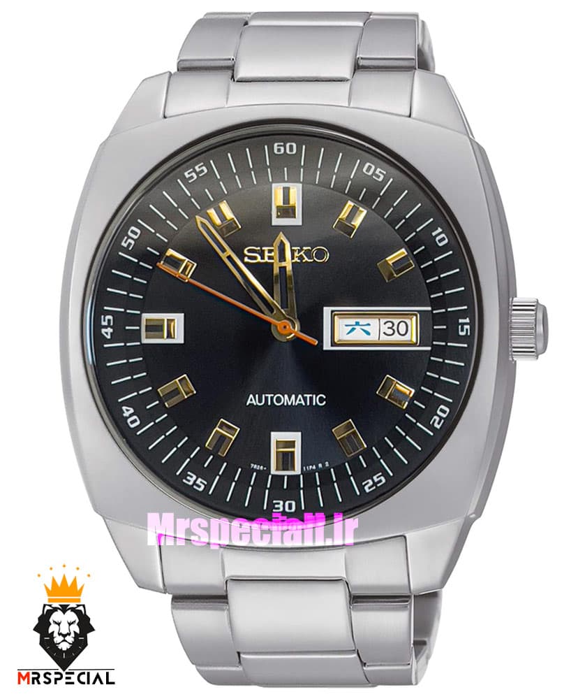 ساعت سیکو مردانه اتوماتیک استیل صفحه مشکی 020151 SEIKO Recraft Automatic Silver black Screen