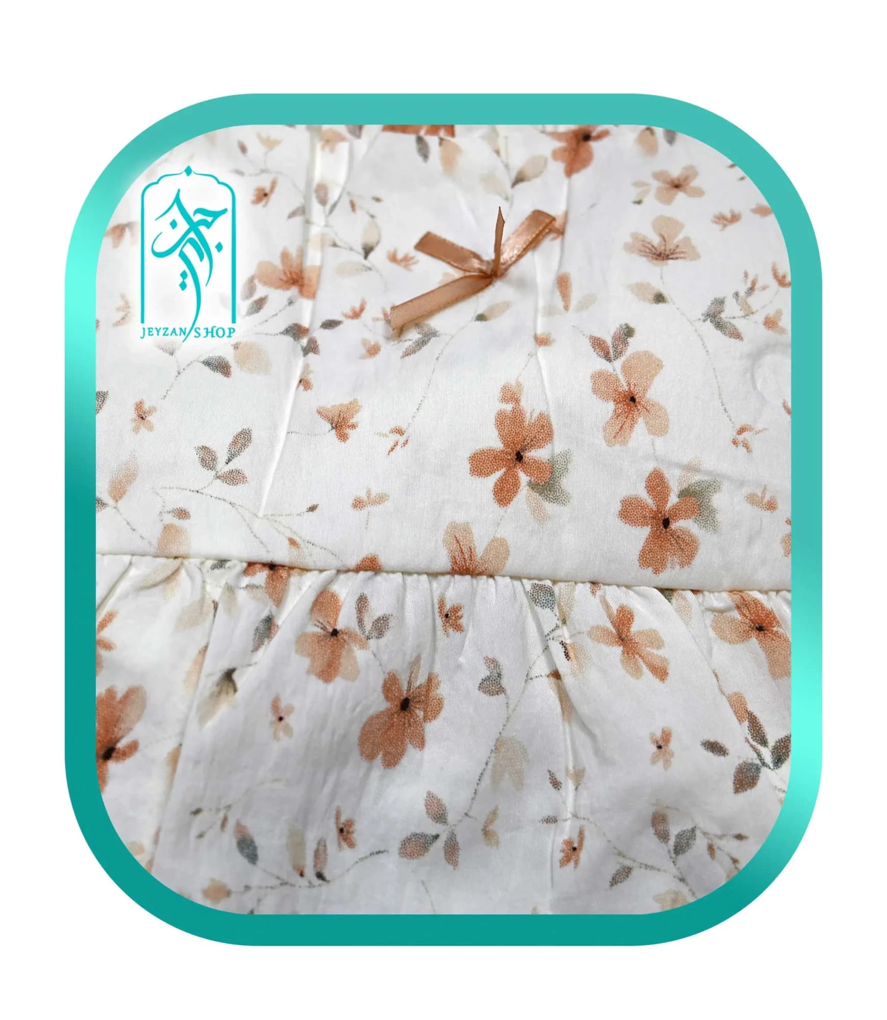 پیراهن راحتی زنانه مدل گل گلی کد H257 — تصویر ۶