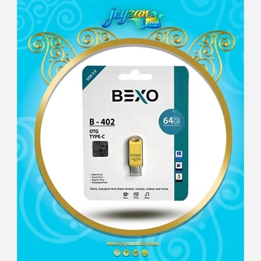 فلش مموری بکسو مدل B402 طلایی ظرفیت 64گیگابایت — تصویر ۴