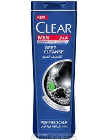 شامپو ضدشوره کلیر زغالی Clear deep cleanse Shampoo — تصویر ۴