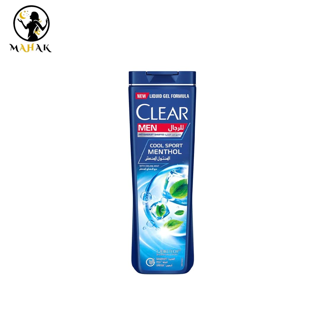 شامپو ضدشوره کلیر نعنا و یخ مردانه Clear Cool Sport Menthol Shampoo
