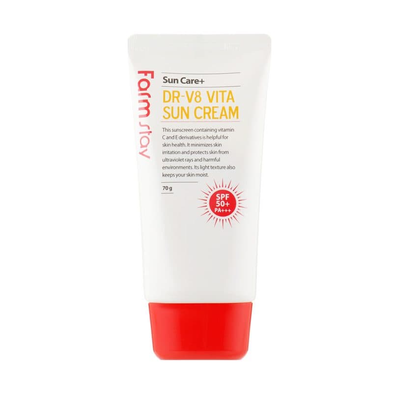 ضد آفتاب ویتامینه روشن کننده فارم استی Farm Stay Dr-V8 Vita Sun Cream — تصویر ۳