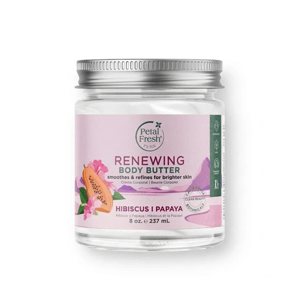 کره روشن کننده بدن گل ختمی و پاپایا پتال فرش Petal Fresh Hibiscus and Papaya Body Butter — تصویر ۴