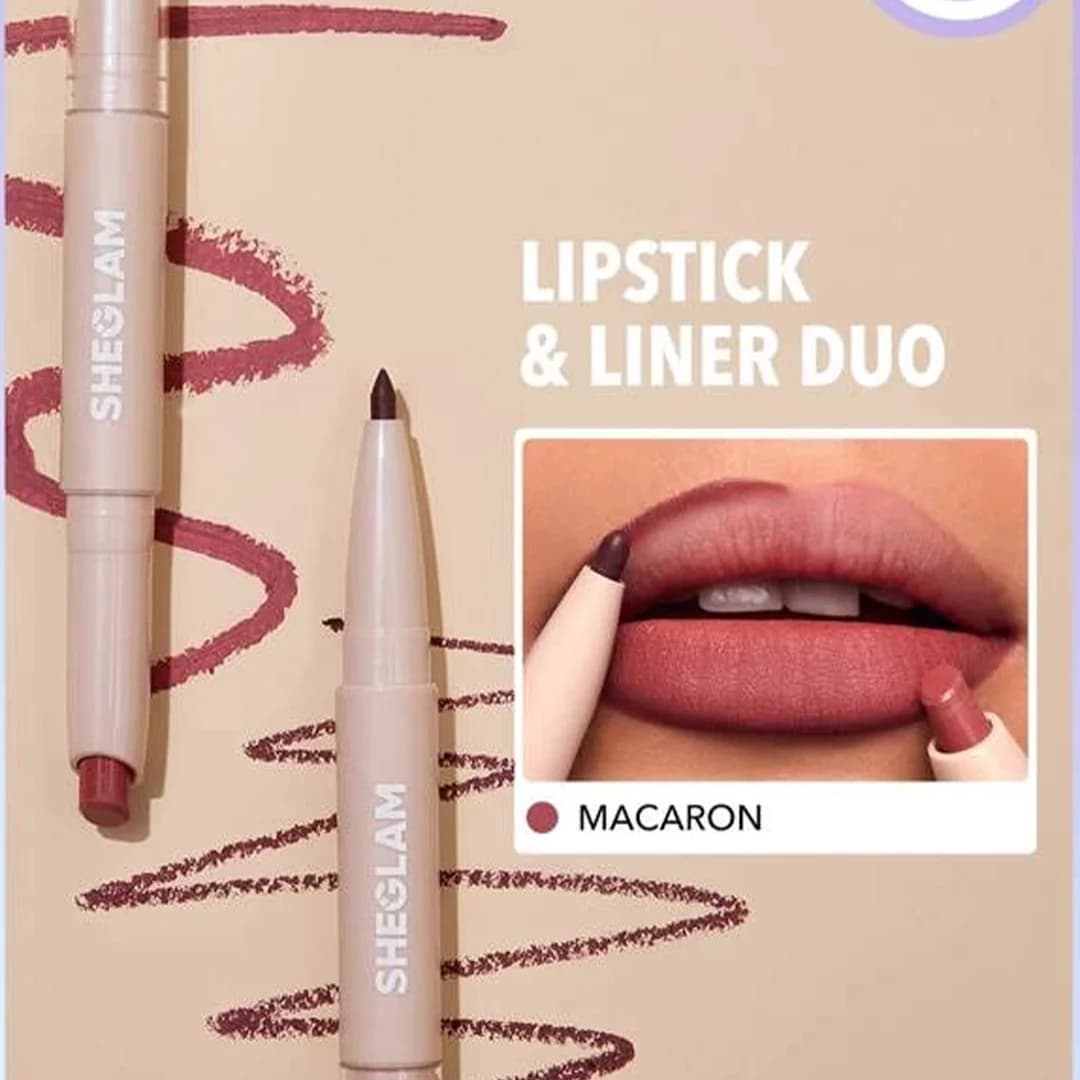 رژلب و خط لب دوسر شیگلم SHEGLAM Glam 101 Lipstick & Liner Duo — تصویر ۵