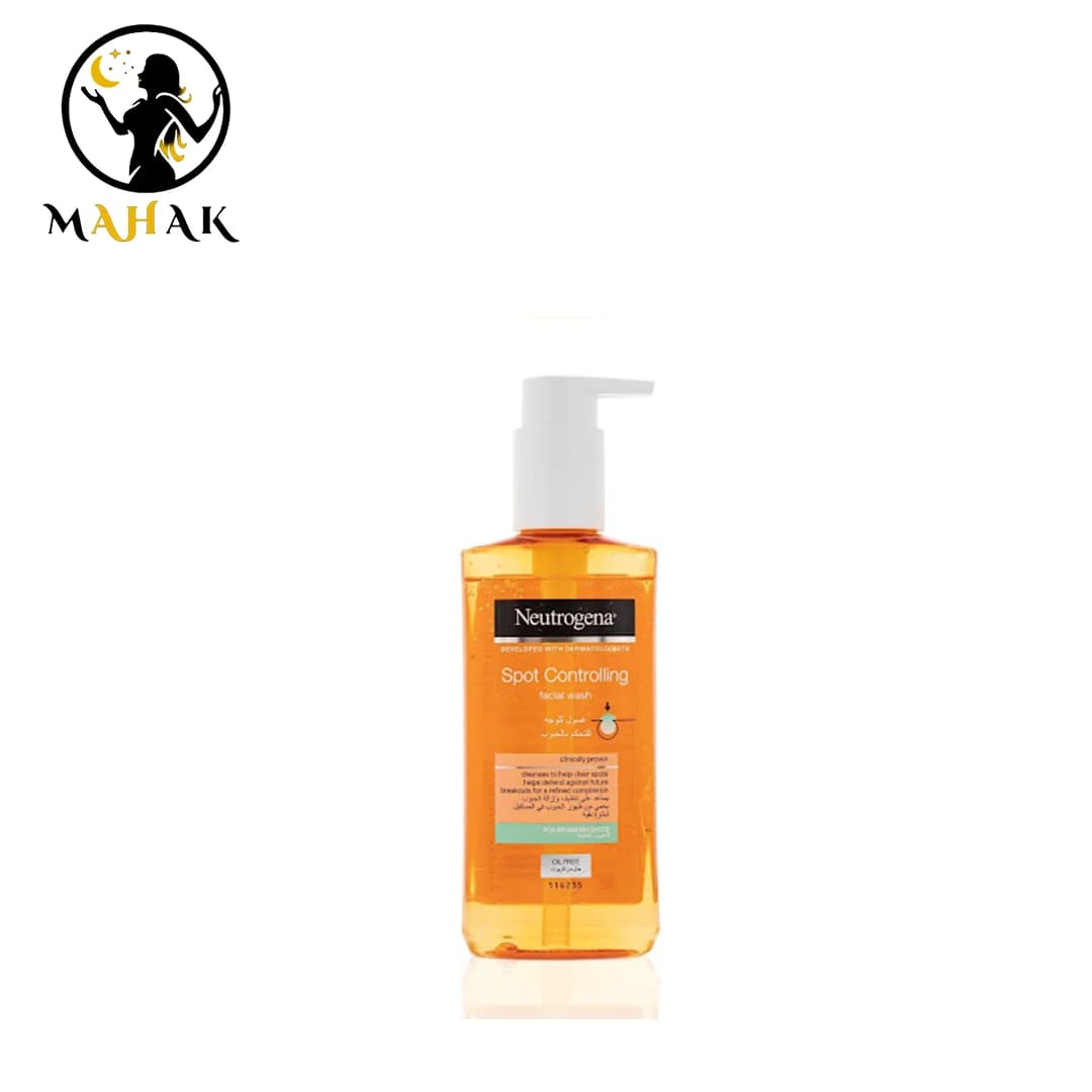 ژل شستشو ضد جوش نوتروژینا Neutrogena Spot Controlling Facial Wash 200ml — تصویر ۳