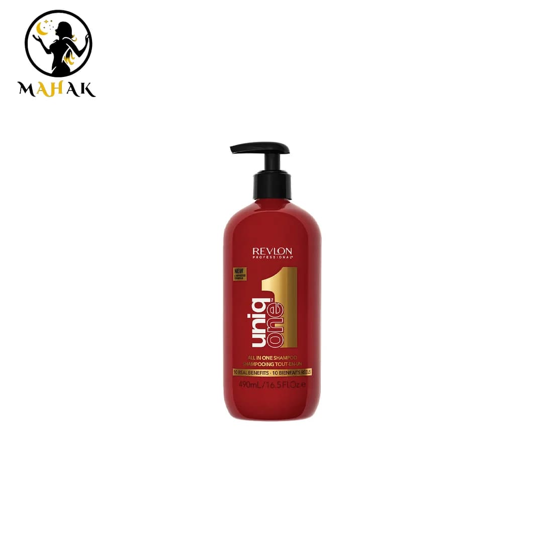 شامپو ترمیم کننده 10 کاره رولون یونیک وان Revlon Uniq One All in One Shampoo 10 Real Benefits 490ml — تصویر ۳