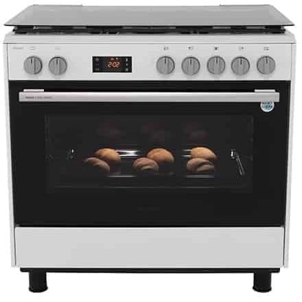اجاق گاز اسنوا آدرینا کلاسیک بدون شیشه 5 شعله سفید مدل SGC5-31102 — تصویر ۴