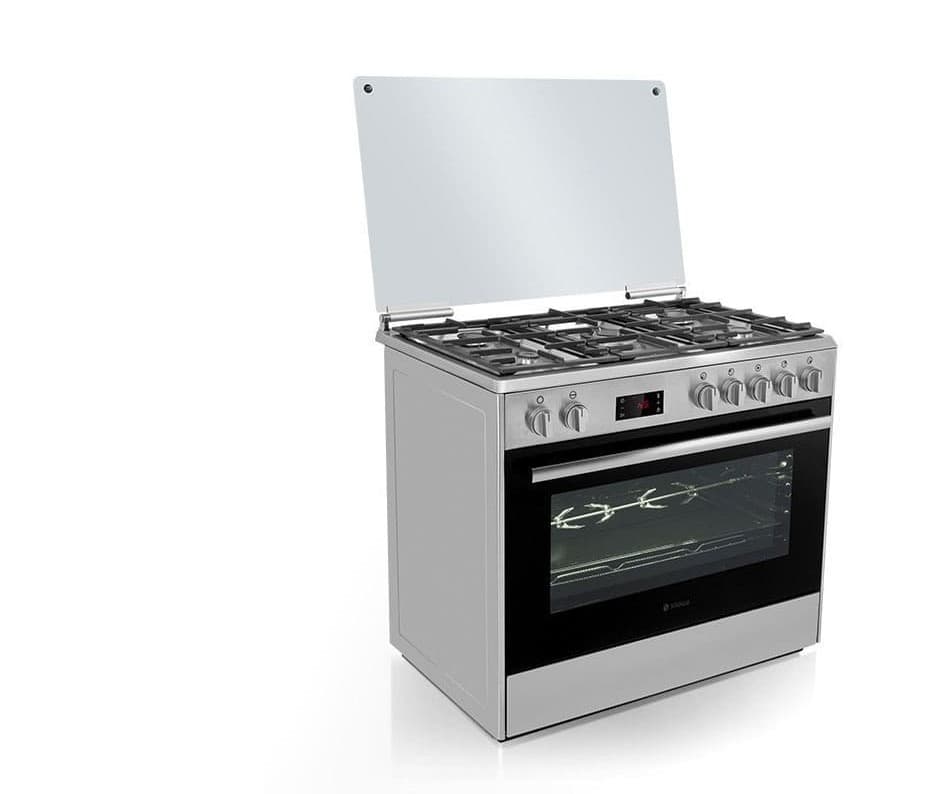 اجاق گاز اسنوا آدرینا کلاسیک بدون شیشه 5 شعله نما استیل مدل SGC5-31101 — تصویر ۸