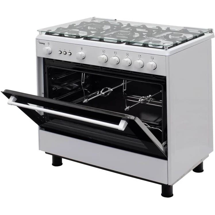 اجاق گاز اسنوا رومینا بدون گرمخانه و بدون شیشه 5 شعله سفید مدل SGC5-11102 — تصویر ۱۱