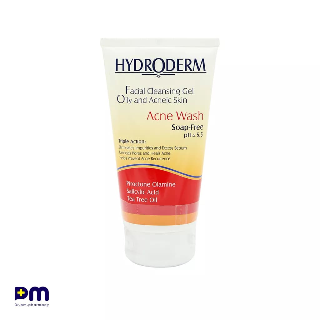 ژل شستشوی صورت هیدرودرم مدل Acne Wash مناسب پوست چرب و آکنه‌ای — تصویر ۸