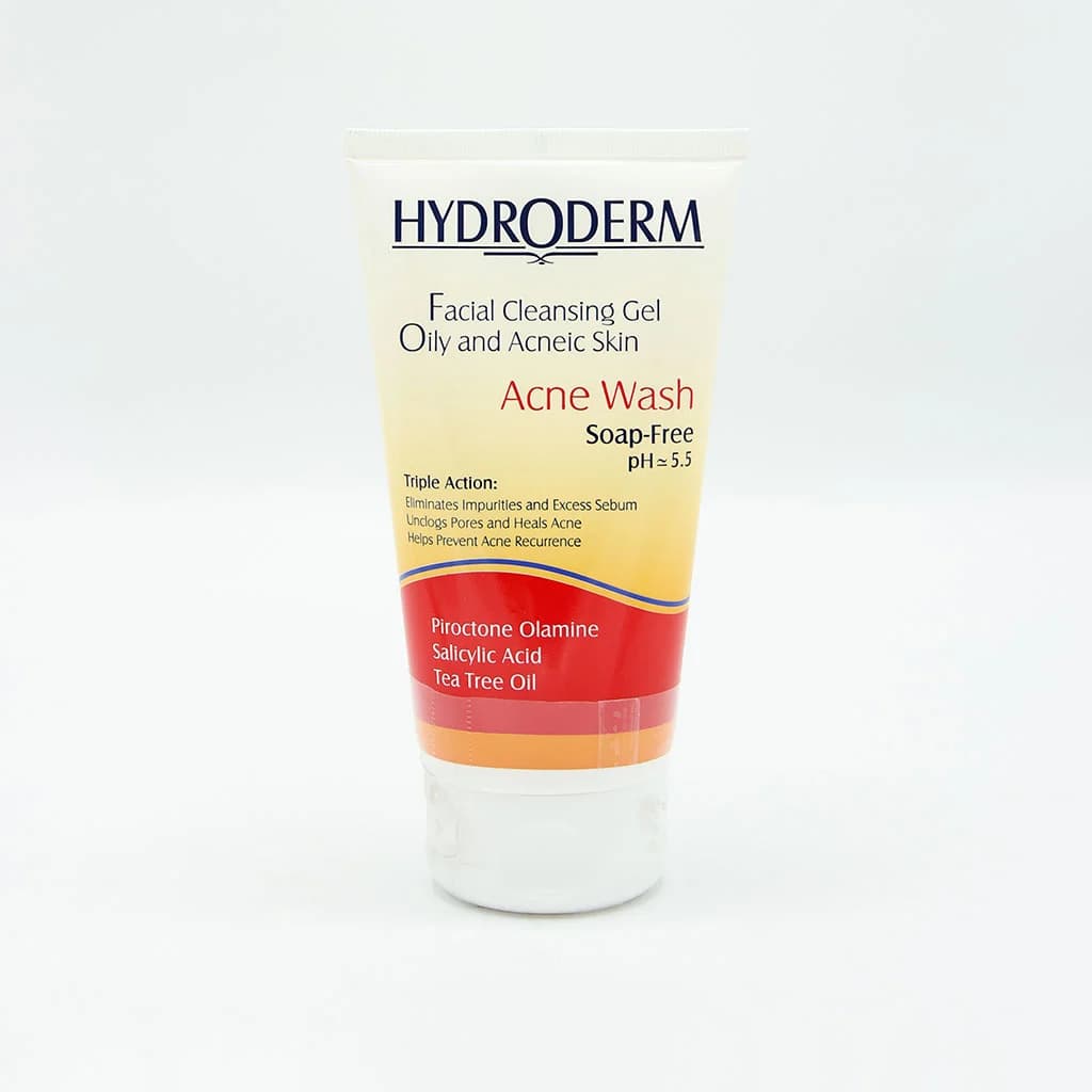 ژل شستشوی صورت هیدرودرم مدل Acne Wash مناسب پوست چرب و آکنه‌ای — تصویر ۴