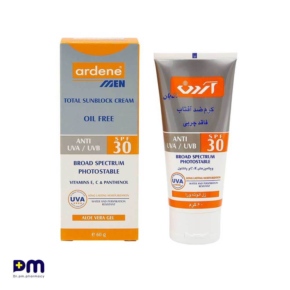 کرم ضد آفتاب SPF30 فاقد چربی آردن مخصوص آقایان