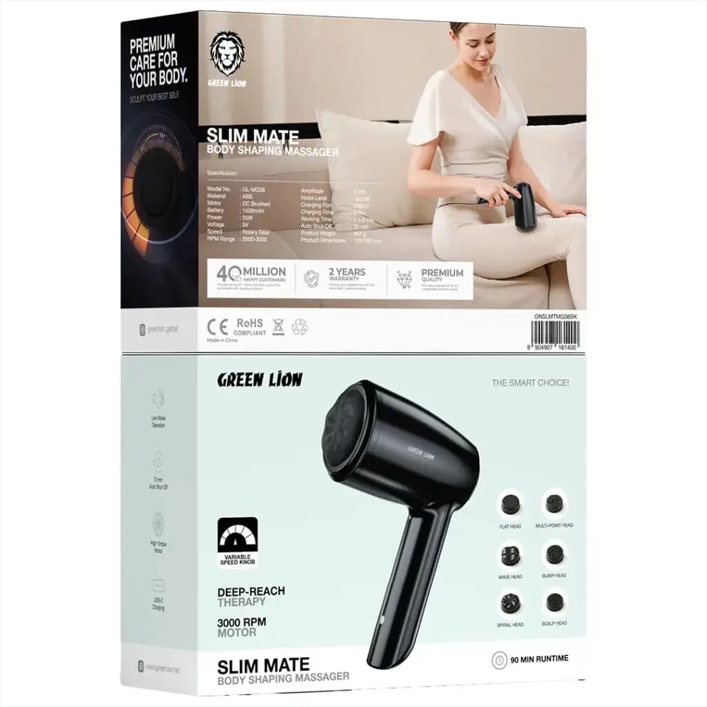 ماساژور فرم‌دهی بدن گرین لاین مدل Green Lion Slim Mate Body Shaping Massager — تصویر ۱۲
