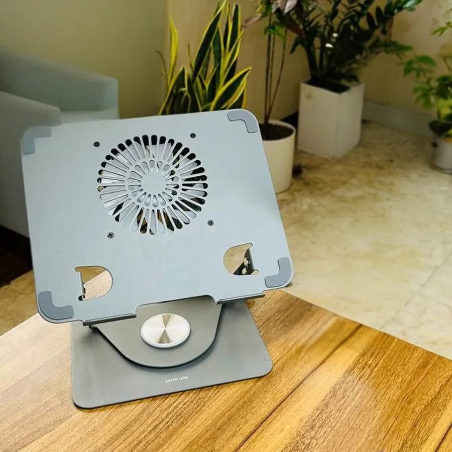 استند و پایه خنک کننده لپ تاپ گرین لاین مدل GNAD360STDBK قابل تنظیم — تصویر ۷