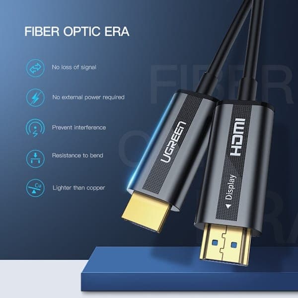 کابل تبدیل HDMI به HDMI یوگرین مدل HD132 کد 50215 طول 15 متر — تصویر ۸