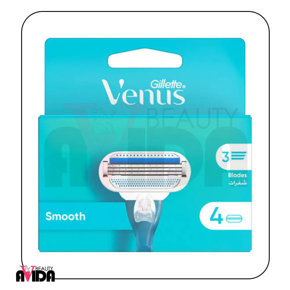 تیغ یدک ژیلت مدل Gillette Venus Smooth بسته 4 عددی‎ — تصویر ۴