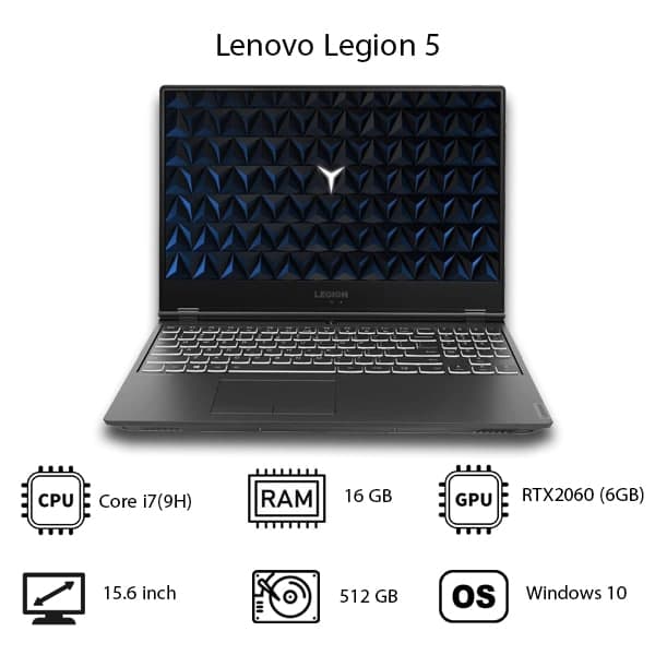 لپ تاپ Lenovo Legion Gaming – RTX 2060 — تصویر ۱۰
