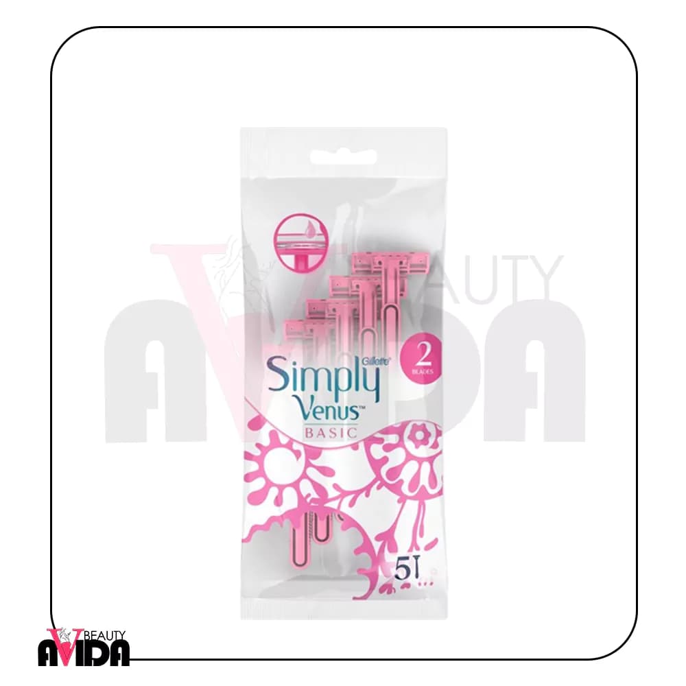 خود تراش ژیلت مدل Simply Venus Basic بسته 5 عددی