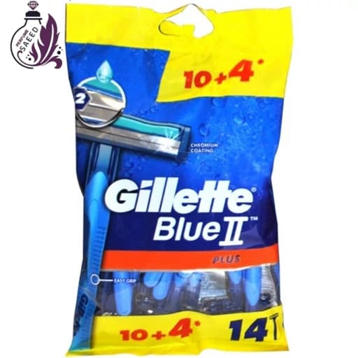 خودتراش ژیلت مدل Blue 2 plus بسته 14 عددی — تصویر ۵