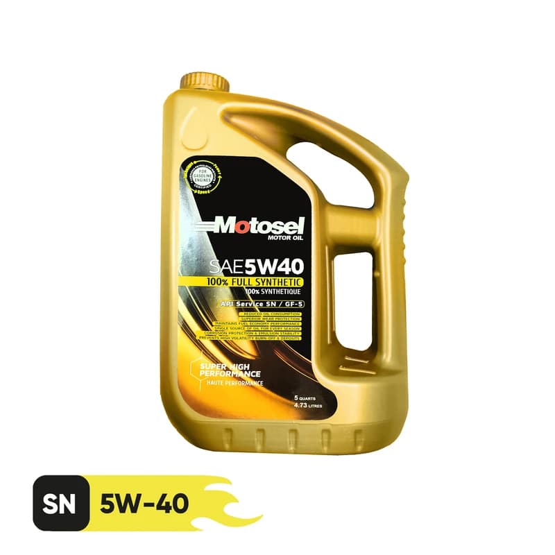 روغن موتور توربو 5w-40 SN موتوسل — تصویر ۲