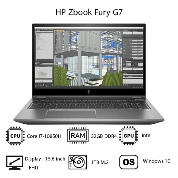 لپ تاپ HP مدل Zbook Fury G7 — تصویر ۲
