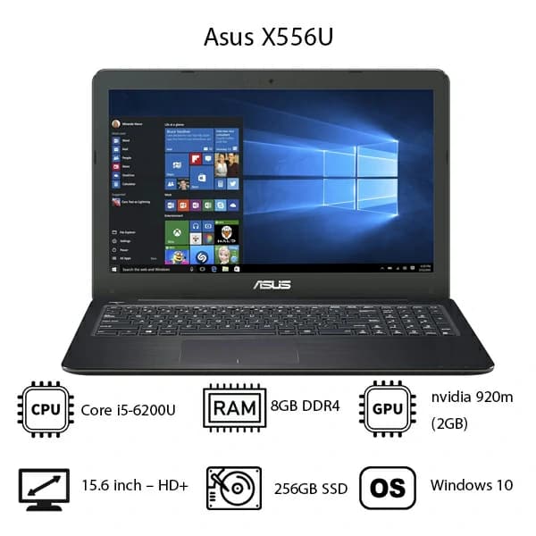 لپ تاپ Asus مدل X556U — تصویر ۲
