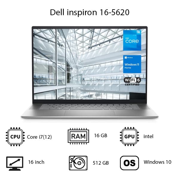 لپ تاپ Dell مدل inspiron 16-5620 — تصویر ۶