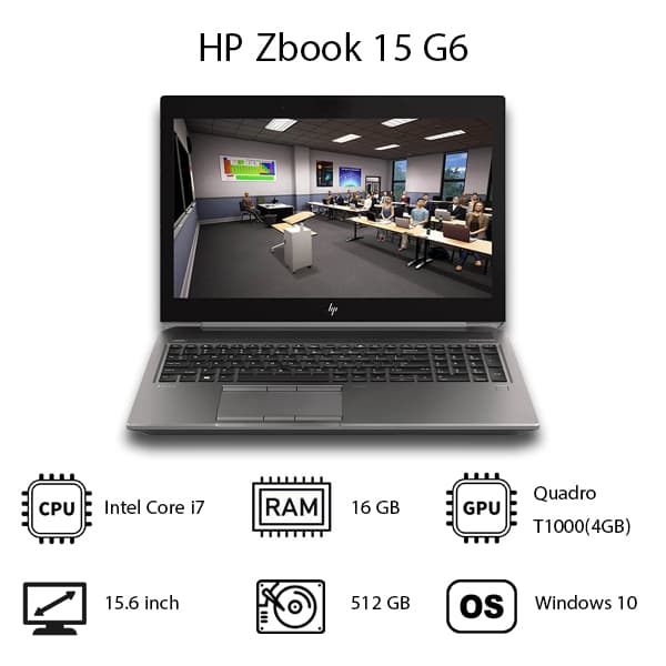 لپ تاپ HP مدل Zbook 15 G6 — تصویر ۷
