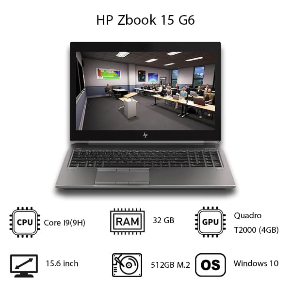 لپ تاپ HP مدل Zbook 15 G6 – i9