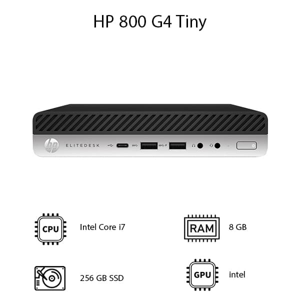 مینی کیس HP 800 G4 Tiny – نسل 8 – i7