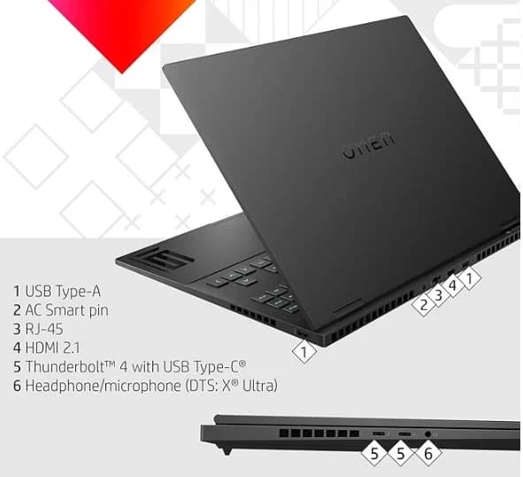 لپ تاپ گیمینگ HP Omen Transcend 16 /i7-13/16/4060 — تصویر ۵
