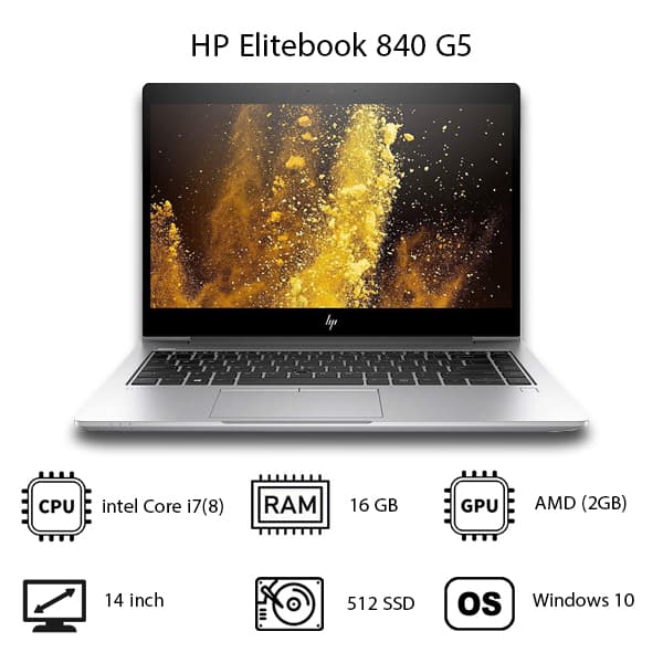 لپ تاپ HP مدل Elitebook 840 G5 — تصویر ۲