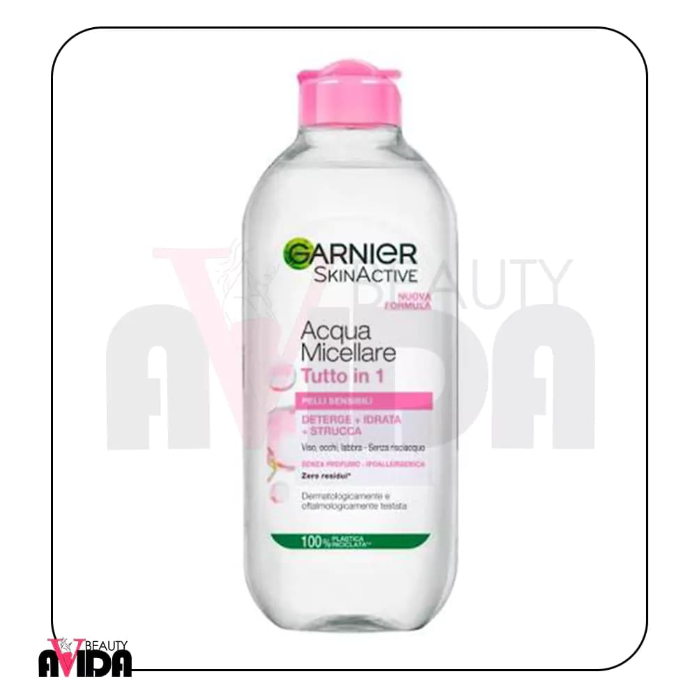 میسلار واتر پاک کننده آرایش گارنیر صورتی مدل Garnier Acqua Micellare مخصوص پوست حساس