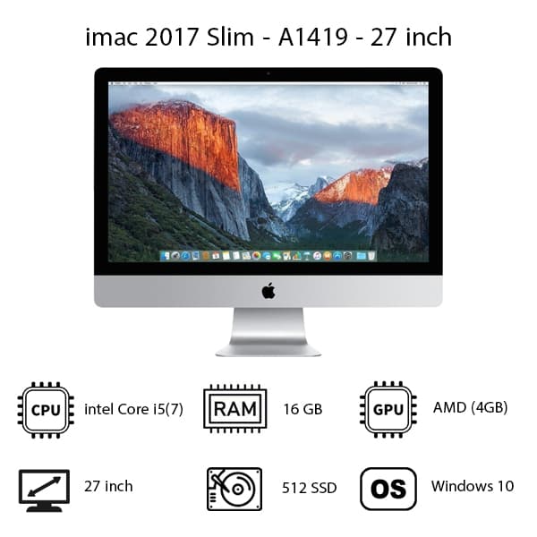 آل این وان Apple A1419 – 2017 – i5(7) – گرافیک 4 گیگابایت