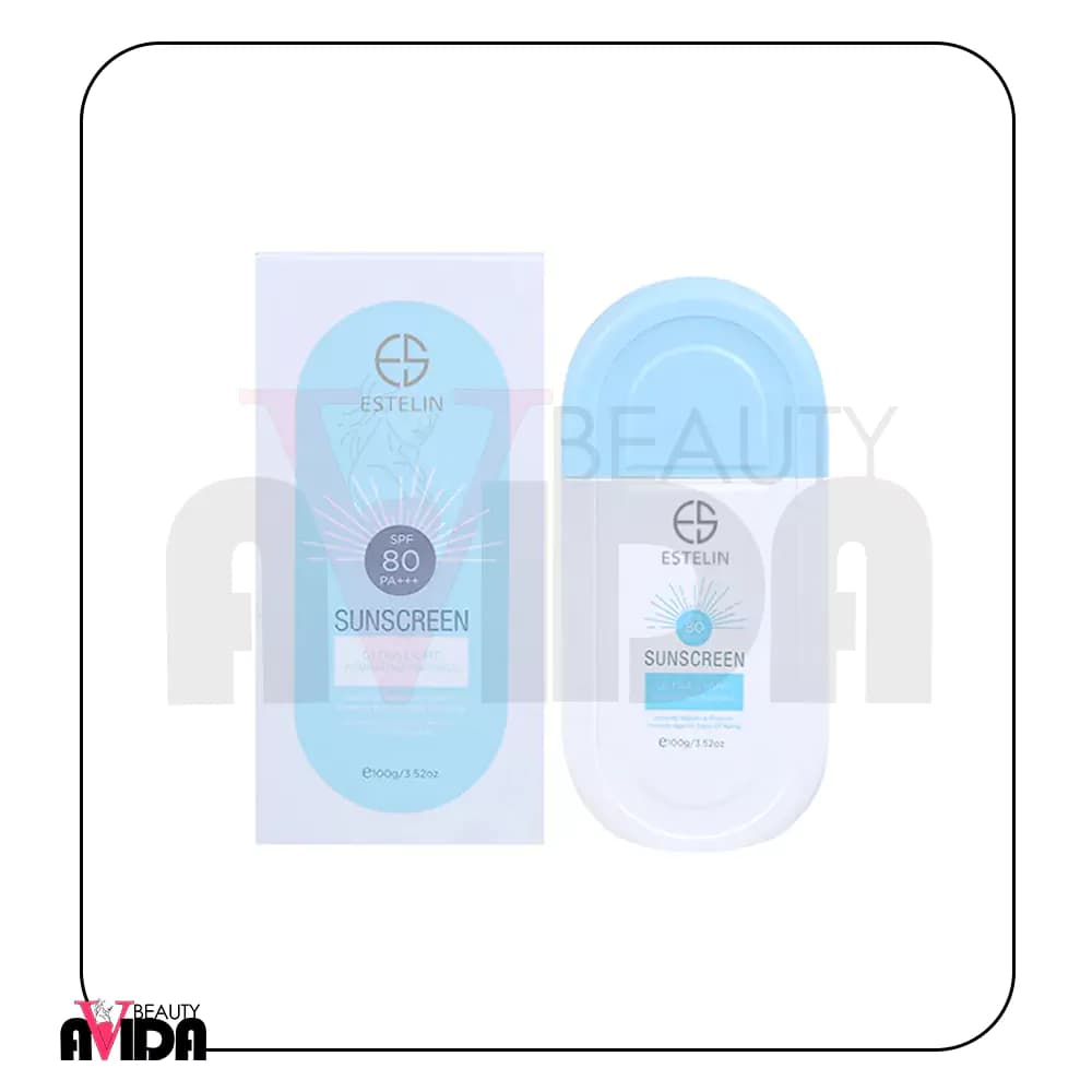کرم ضد آفتاب بی رنگ استلین Stelin SPF 80 حجم 100 میلی لیتر