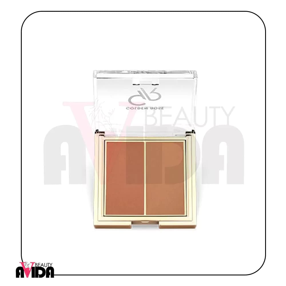 پالت رژگونه دو رنگ گلدن رز مدل Iconic Duo Rosy Bronze شماره 03