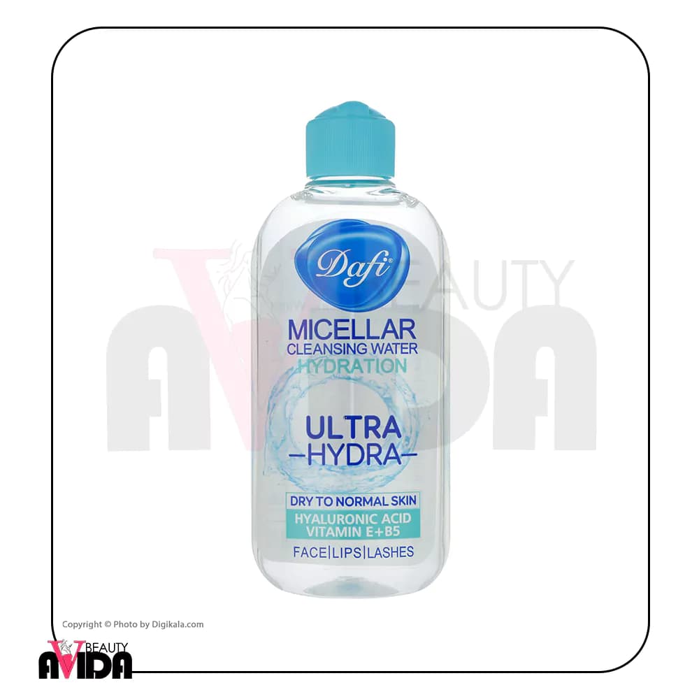 میسلار واتر دافی مدل Ultra Hydra مناسب پوست خشک تا نرمال حجم ۲۰۰ میلی‌لیتر