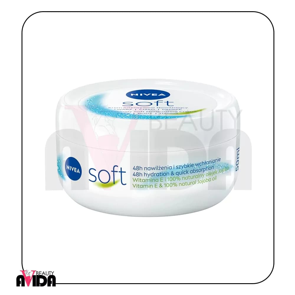 کرم مرطوب کننده و آبرسان نیوا مدل Nivea Soft حجم 200 میلی لیتر