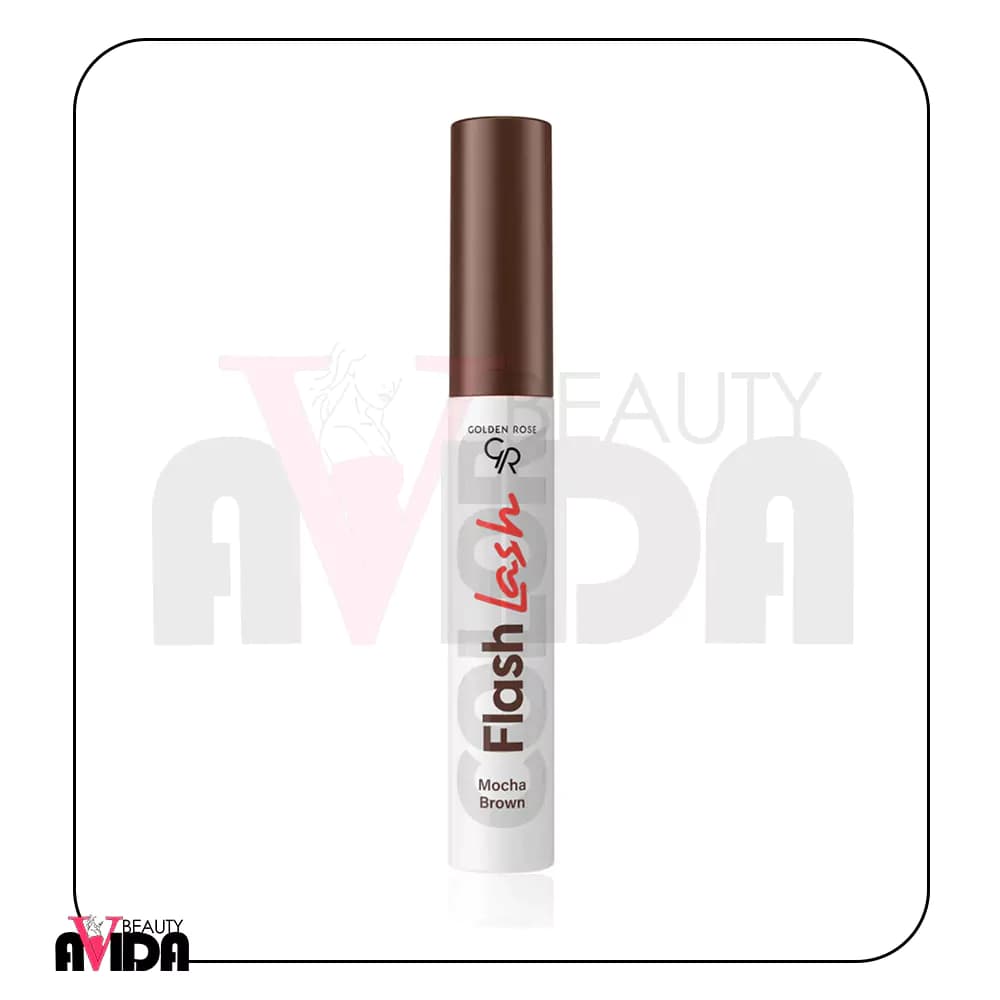 ریمل حجم‌دهنده گلدن رز مدل فلش لش Mucha Brown شماره 08