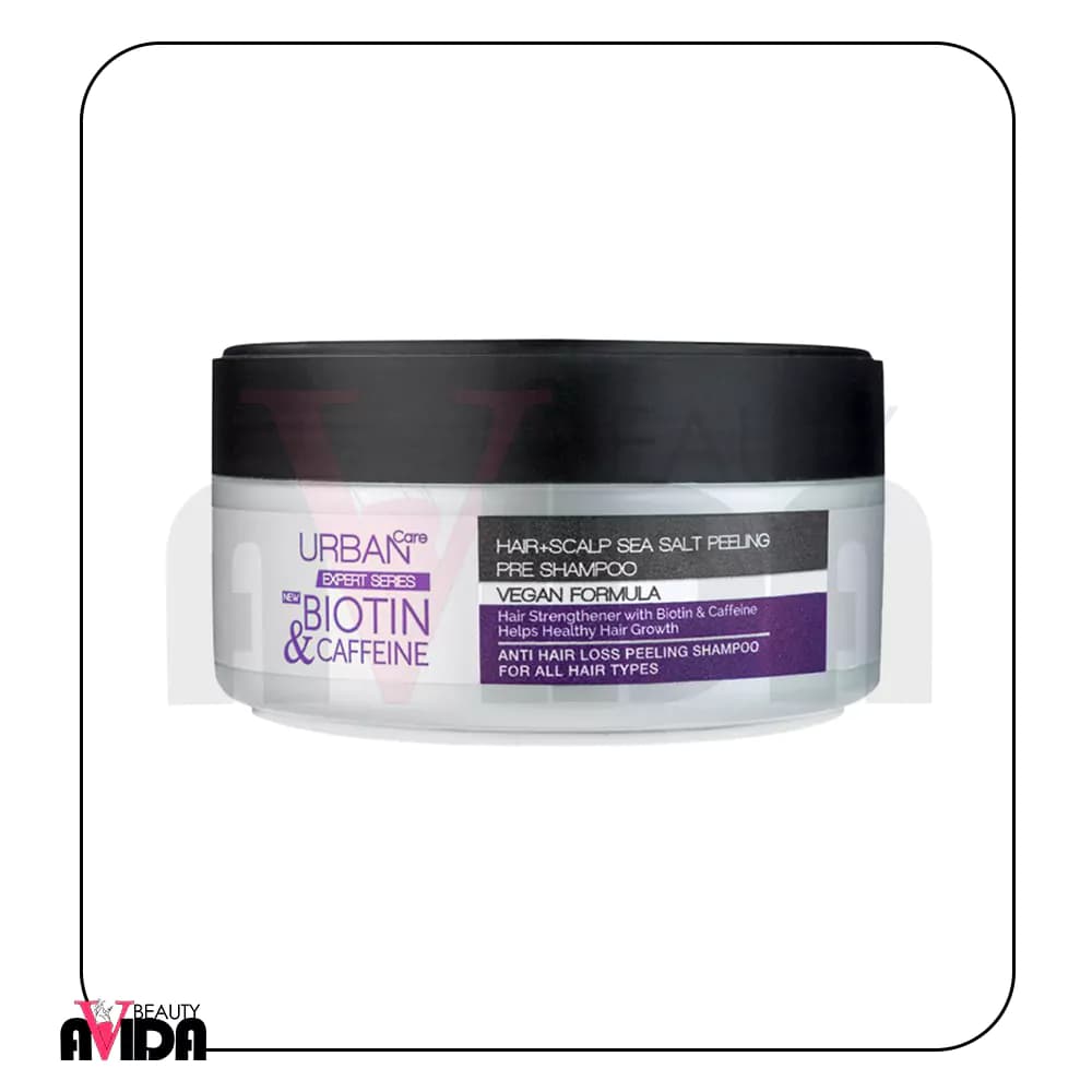 اسکراب مو اربن کر مدل Urban BIOTIN and CAFFEINE حجم 200 گرم