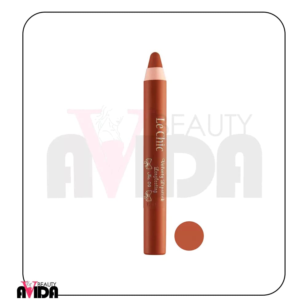 رژ لب مدادی لچیک شماره 09 Lechic Lipstick Pencil — تصویر ۳