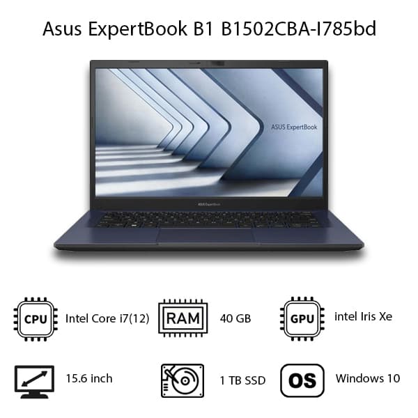 لپ تاپ Asus ExpertBook B1 B1502CBA-I785bd