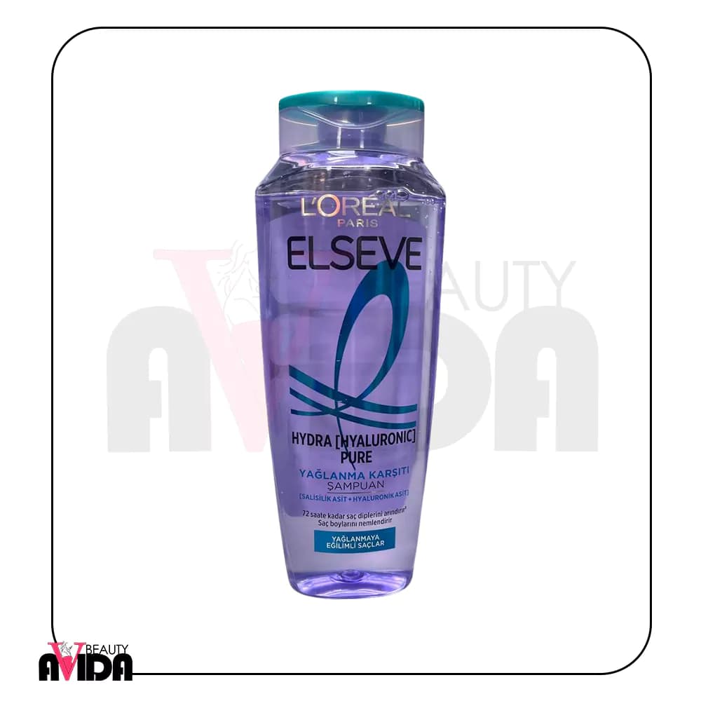شامپو آبرسان و متعادل کننده چربی لورآل ELSEVE مدل HYDRA PURE حجم 300 میلی لیتر — تصویر ۴