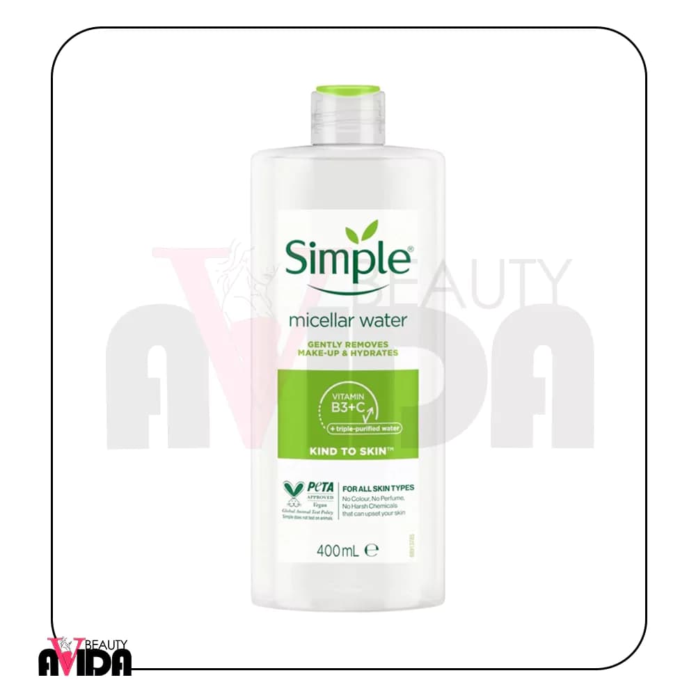 میسلار واتر سیمپل مدل Kind To Skin مناسب انواع پوست 400 میلی لیتر