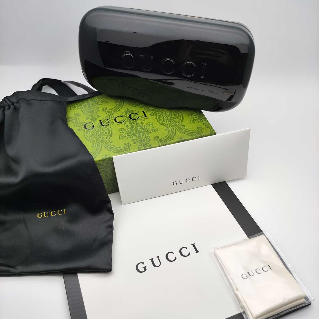 همکاری قاب عینک اورجینال گوچی Gucci Gg1 مشکی