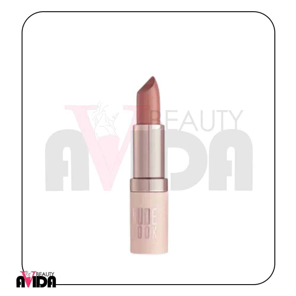 رژلب جامد مات NUDE LOOK گلدن رز شماره 01 — تصویر ۵