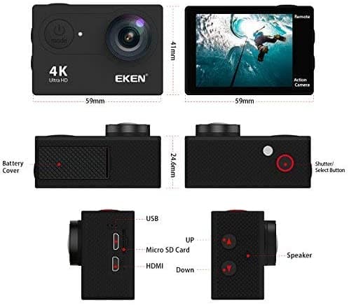 دوربین فیلمبرداری ورزشی اکن مدل H9R ا Eken H9R 4K Action Camera — تصویر ۵