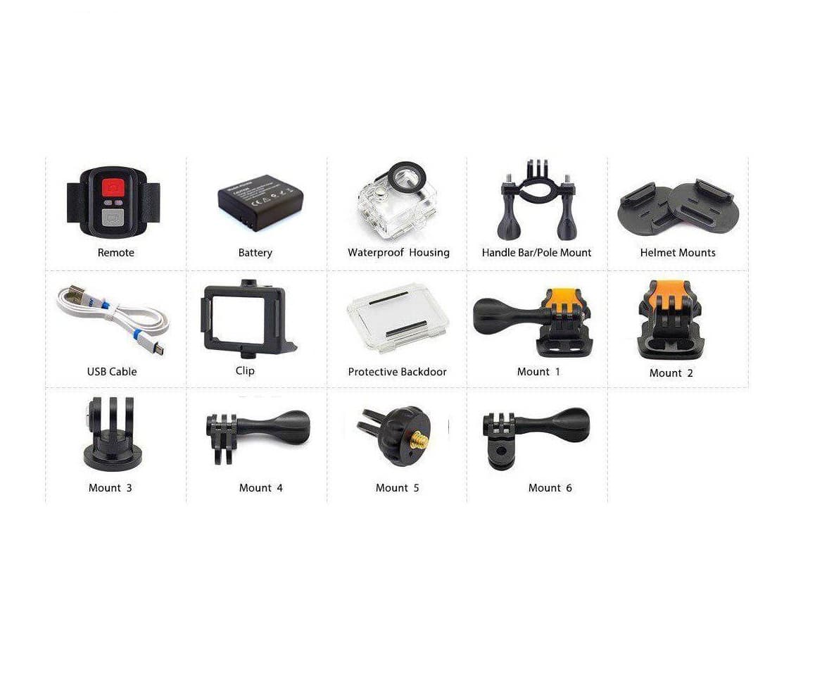 دوربین فیلمبرداری ورزشی اکن مدل H9R ا Eken H9R 4K Action Camera — تصویر ۷