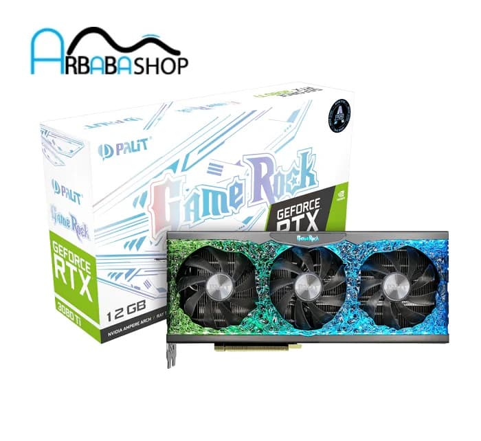 کارت گرافیک استوک پلیت Palit GeForce RTX 3080 TI GameRock ظرفیت 12 گیگابایت باکارتن — تصویر ۲